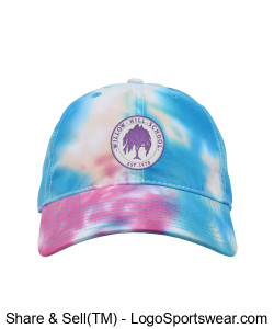 Willow Hill TIE DYE logo hat (pastel) Design Zoom