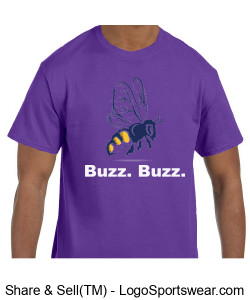 Willow Hill "Buzz Buzz" t-shirt (purple) Design Zoom