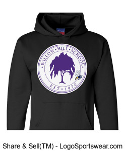 WHS LOGO and BEE Black sweatshirt Design Zoom