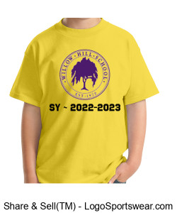 Willow Hill SY 2022-2023 t-shirt (youth) Design Zoom