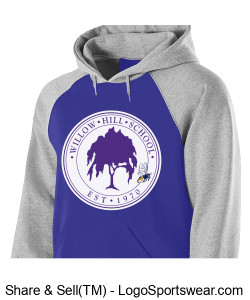 WHS LOGO and BEE Purple and Grey sweatshirt Design Zoom