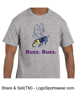 Willow Hill "Buzz Buzz" t-shirt (grey) Design Zoom