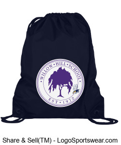 WHS LOGO and BEE drawstring bag Design Zoom