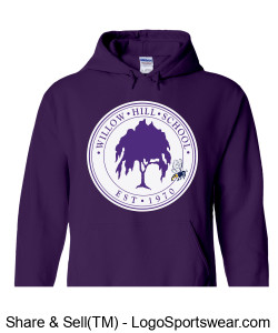 WHS LOGO and BEE Purple sweatshirt Design Zoom